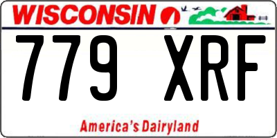 WI license plate 779XRF