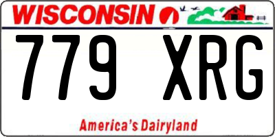 WI license plate 779XRG