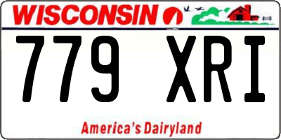 WI license plate 779XRI