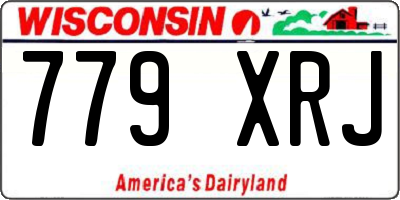 WI license plate 779XRJ