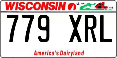 WI license plate 779XRL