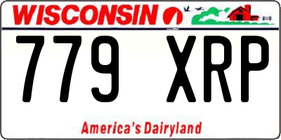 WI license plate 779XRP