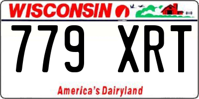 WI license plate 779XRT