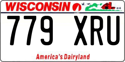 WI license plate 779XRU
