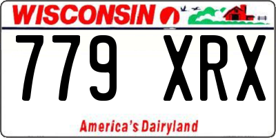 WI license plate 779XRX