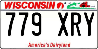 WI license plate 779XRY