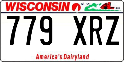 WI license plate 779XRZ