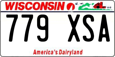 WI license plate 779XSA