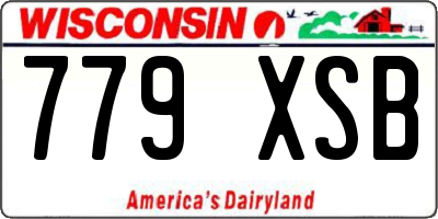 WI license plate 779XSB