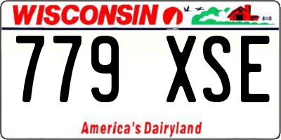 WI license plate 779XSE