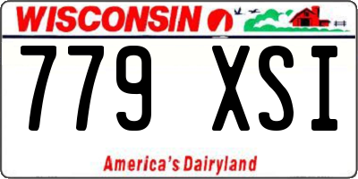 WI license plate 779XSI