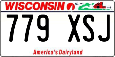WI license plate 779XSJ