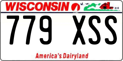 WI license plate 779XSS