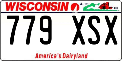 WI license plate 779XSX