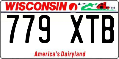 WI license plate 779XTB