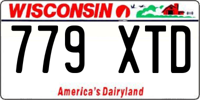 WI license plate 779XTD