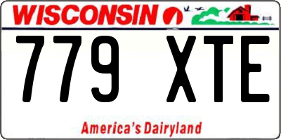 WI license plate 779XTE