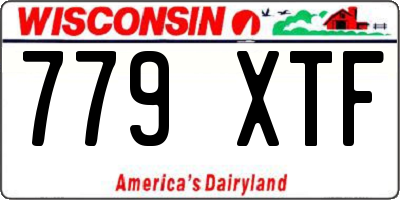 WI license plate 779XTF