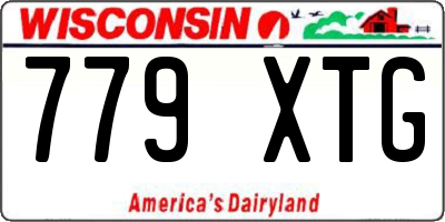 WI license plate 779XTG