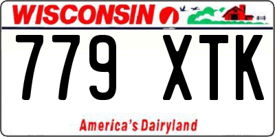 WI license plate 779XTK