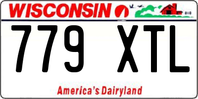 WI license plate 779XTL