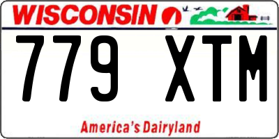 WI license plate 779XTM