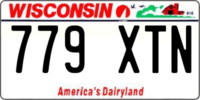 WI license plate 779XTN