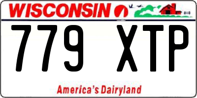 WI license plate 779XTP