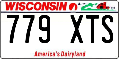 WI license plate 779XTS