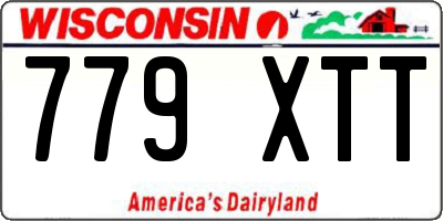 WI license plate 779XTT