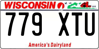 WI license plate 779XTU