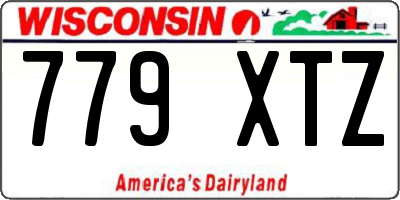 WI license plate 779XTZ