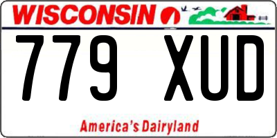 WI license plate 779XUD