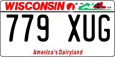 WI license plate 779XUG
