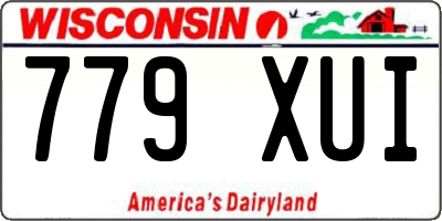 WI license plate 779XUI