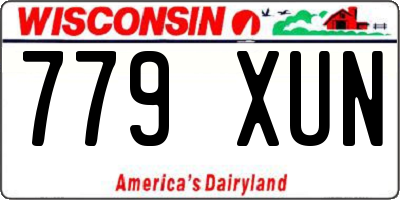 WI license plate 779XUN