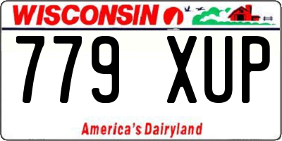 WI license plate 779XUP