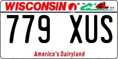 WI license plate 779XUS