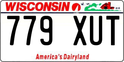 WI license plate 779XUT