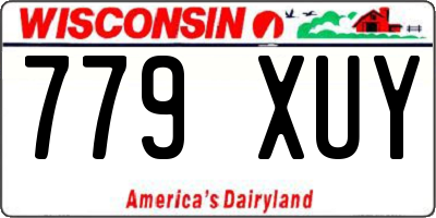 WI license plate 779XUY