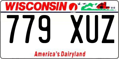 WI license plate 779XUZ