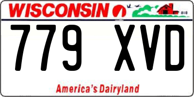 WI license plate 779XVD