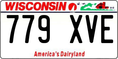 WI license plate 779XVE