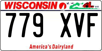 WI license plate 779XVF