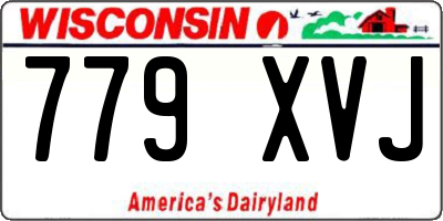 WI license plate 779XVJ