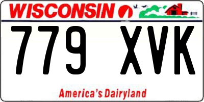 WI license plate 779XVK