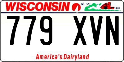 WI license plate 779XVN