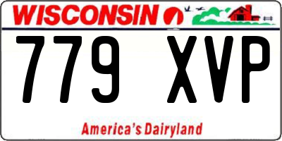 WI license plate 779XVP