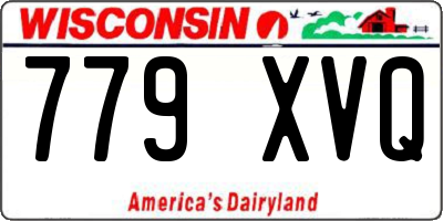 WI license plate 779XVQ