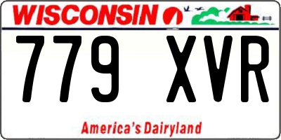 WI license plate 779XVR